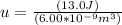 u= \frac{(13.0 J)}{(6.00*10^{-9} m^3)}