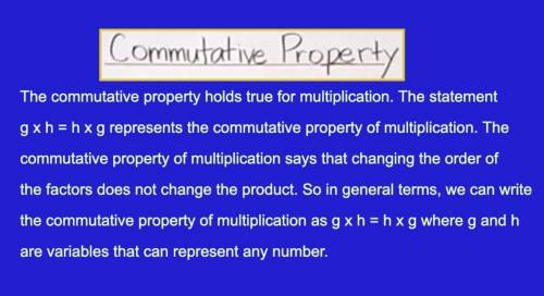 Which property of multiplication is shown?  g • h = h • g