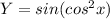Y = sin(cos^2 x)