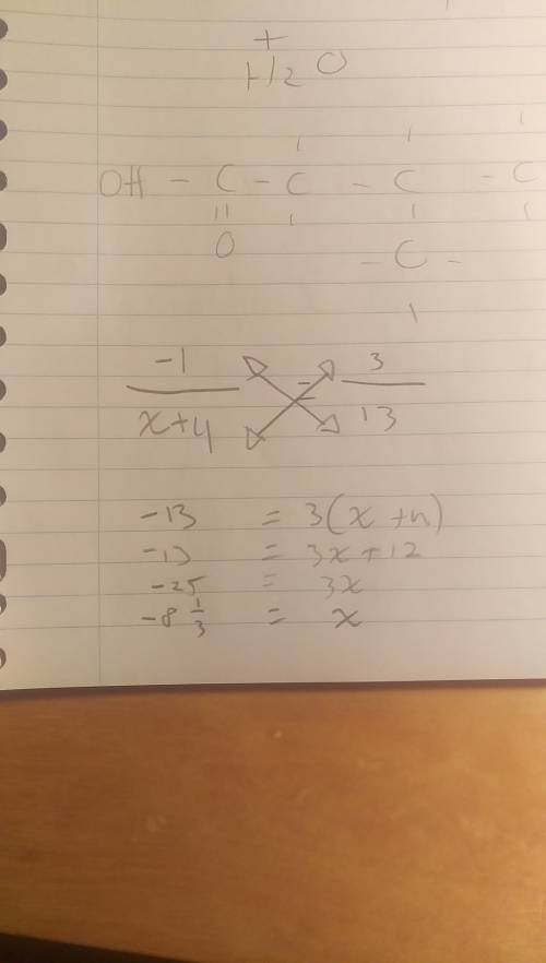 How do i cross multiply -1/x+4 = 3/13