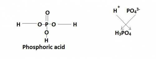 What is the anion found in phosphoric acid? a. po3-b. po,3-c. po 3-d. po 3-