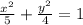 \frac{ {x}^{2} }{ 5} + \frac{ {y}^{2} }{4} = 1