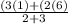 \frac{(3(1)+(2(6)}{2+3}