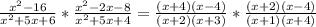 \frac{ x^{2} -16}{ x^{2} +5x+6}* \frac{x^{2} -2x-8}{ x^{2} +5x+4}= \frac{(x+4)(x-4)}{(x+2)(x+3)} * \frac{(x+2)(x-4)}{(x+1)(x+4)}