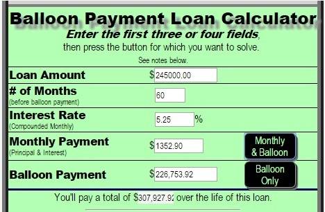 Julie and brian are financing $245,000 to purchase a house. they obtained a 30/5 balloon mortgage at