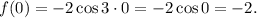 f(0)=-2\cos 3\cdot 0=-2\cos 0=-2.