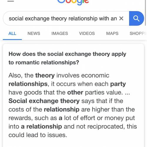 According to the social exchange theory what factors determine how we feel about a relationship with