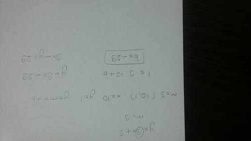 Answer ! which of the following equation of a line parallel to the line y=3x+2, passing through the