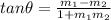 tan\theta =\frac{m_{1}-m_{2}}{1+m_{1}m_{2}}