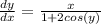 \frac{dy}{dx}= \frac{x}{1+2cos(y)}