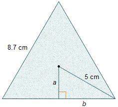 Which statements about finding the area of the equilateral triangle are true? check all that apply.
