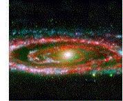 Which of the galaxies below is called a barred-spiral galaxy