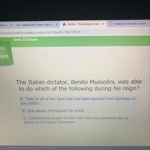 The italian dictator, benito mussolini, was able to do which of the following during his reign?