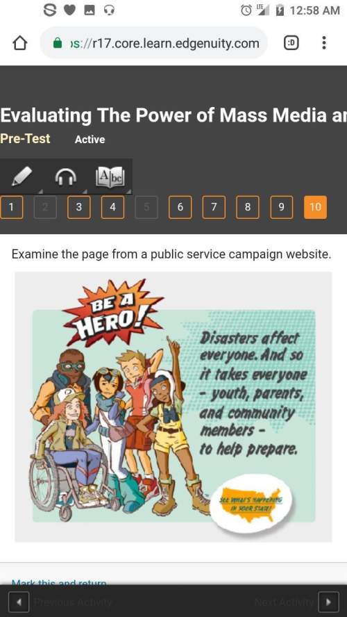 Examine the page from a public service campaign website. which element of this web page best support