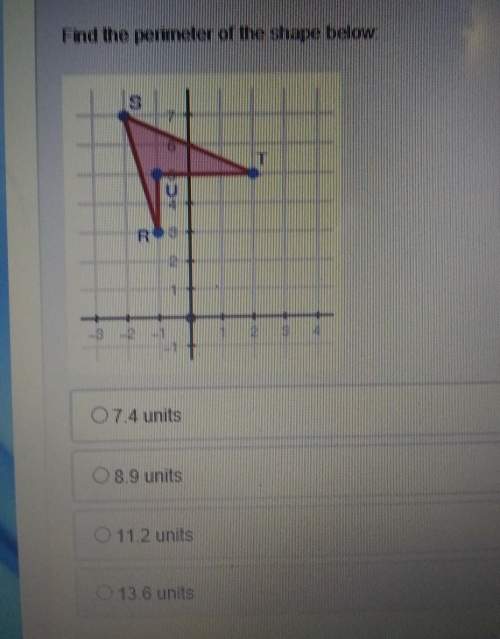Find the perimeter of the shape below ( can i get some )