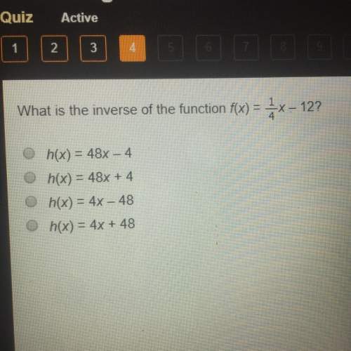 What is the inverse of the funtion f(x)=14x-12