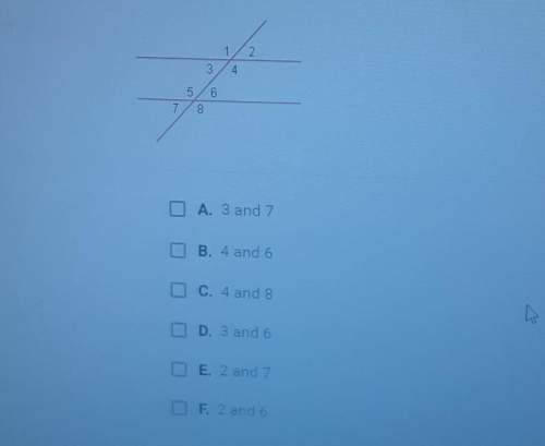 Which angles are corresponding angles? check all that apply.