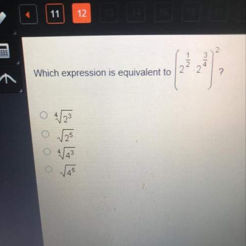 Which expression is equivalent to (2^1/2 2^3/4)^2