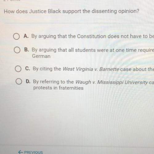 How does justice black support the dissenting opinion?