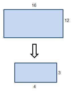 a rectangle is reduced by a scale factor of 1/4which choices sho