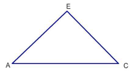 If angle eac is congruent to angle eca, name the congruent segments. a. ae, ec b. ec, ca c. ae, ac d