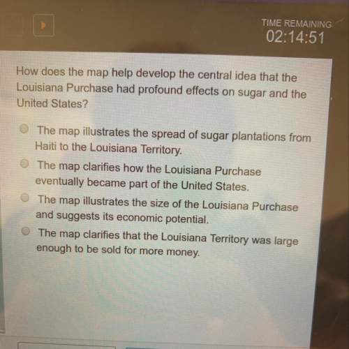 How does the map develop the central idea that the louisiana purchase had profound effects on sugar
