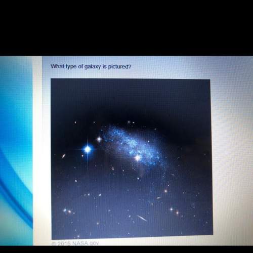 Someone what type of galaxy is pictured? a. irregular b.spiral c.lens d.elliptical