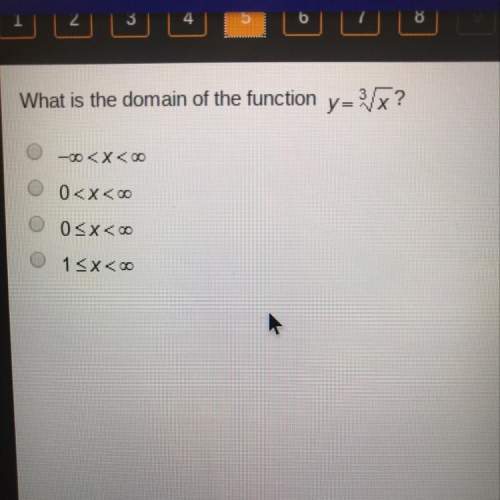 What is the domain of the function y = ^3 sqrt x ? ?