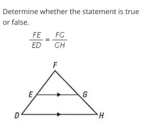 Determine whether the statement is true or false