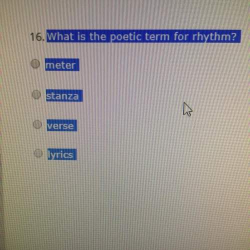 What is the poetic term for rhythm?