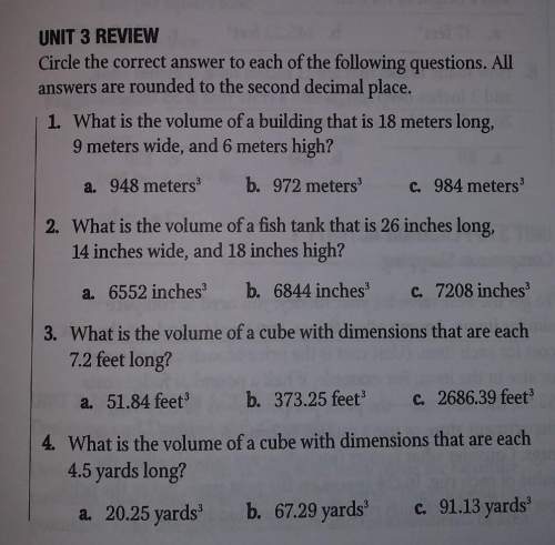 Plz answer asap i need to graduate this weekunit 3 reviewcircle the correct answer to each of the fo