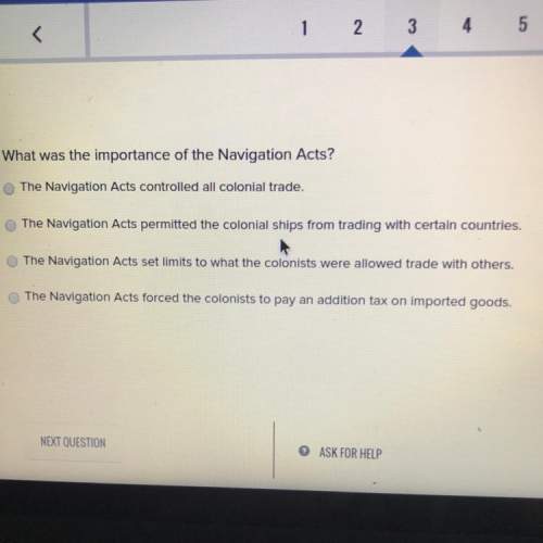What was the importance of the navigation acts?