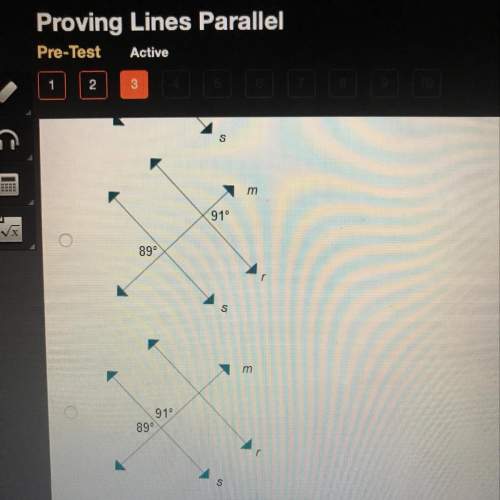 Which diagram shows lines that must be parallel lines cut by transversal?