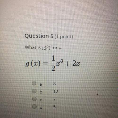 What is g(2) question worth 10 points