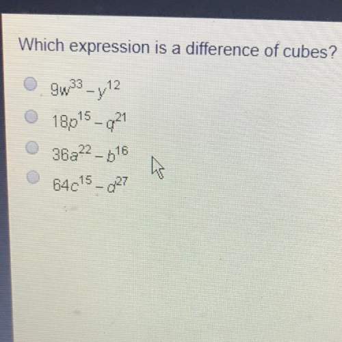 Which expression is a difference of cubes?