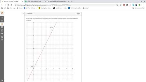 Ineed finding y=mx+b in this graph