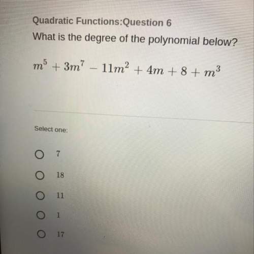 What is the degree of the polynomial below?
