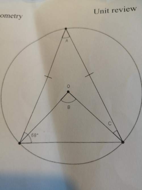 How would i find angle a b c in this triangle?