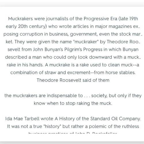 2. muckrakers were  a. city employees who cleaned city streets b. journalist who exposed social ills