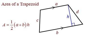 What’s the area of a trapezoid?