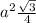 a^{2} \frac{\sqrt{3} }{4}