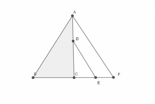 Right triangle ABC is reflected over AC, then dilated by a scale factor of Two-thirds to form triang