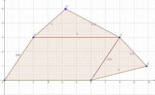 Carefully draw a single shape that is composed of at least one parallelogram and at least one additi