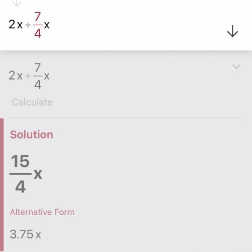 What is 2x+7 divided by 4x