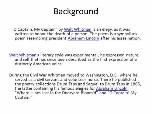 4. Cite Evidence-How does Whitman express his own grief about Lincoln's death? Cite three specific e