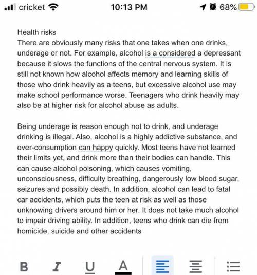 Why is under age drinking so bad please write some Paragraphs take as long as you want