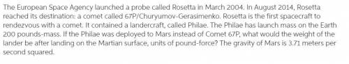 The European Space Agency launched a probe called Rosetta in March 2004. In August 2014, Rosetta rea