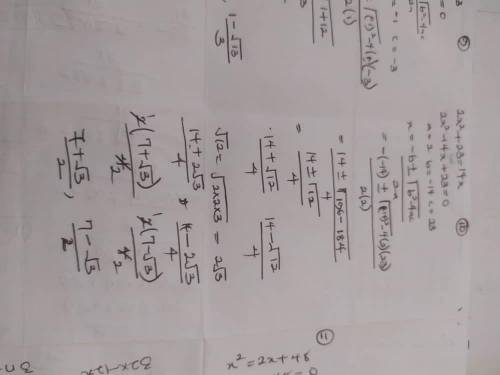 Need help with this sheet (solve each equation using the quadratic formula)