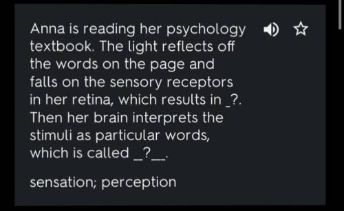 Anna is reading her psychology textbook. The light reflects off the words on the page and falls on t