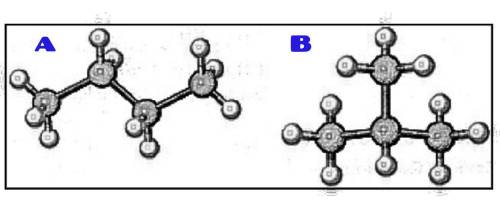 The following compounds have the same molecular formulas (C4H10). (a) h5bur1220 (b) h5bur122002 Whic